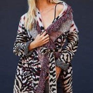 NWT Anthropologie Paloma Fringed Cardigan